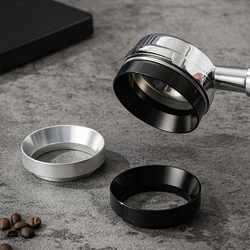 Powder ring Italian coffee machine with magnetic cloth powder device powder ring anti-flying powder fixing ring 51/53/58mm matching appliance Powder ring Italian coffee machine with magnetic cloth powder device powder ring anti-flying powder fixing ring 51/53/58mm matching appliance
