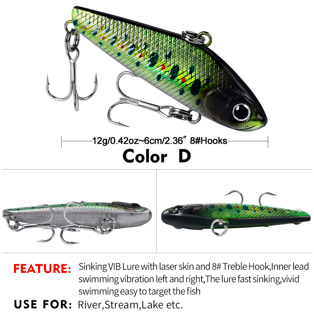 5 Colors Shallow Diving Minnow Lures Sinking Hard Plastic Baits Fresh Water Bass Swimbait Tackle Gear