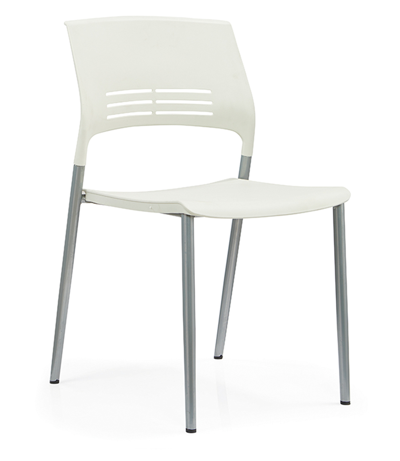 厂家小型培训椅会议餐厅塑料椅洽谈接待椅可叠落四脚椅子多色可选