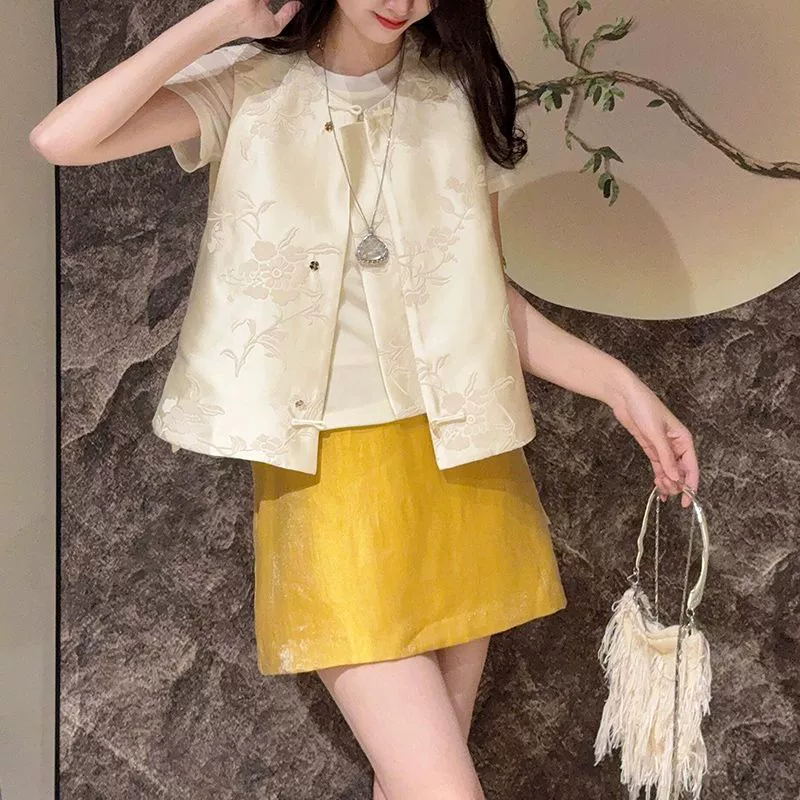 Летняя новая улучшенная версия с круглым вырезом с круглым вырезом