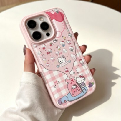 Korean-Style Heart-Shaped Leather Case with Large Hole Design for Apple 17Promax, 16P, 13, and 11Kity, High Aesthetic Value Korean-Style Heart-Shaped Leather Case with Large Hole Design for Apple 17Promax, 16P, 13, and 11Kity, High Aesthetic Value