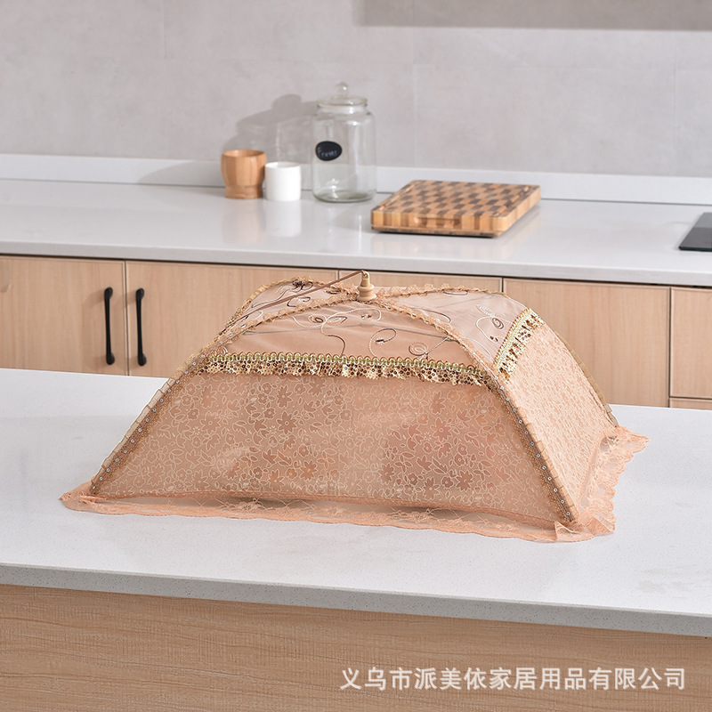 義烏メーカー夏メッシュライト高級大型折りたたみ家庭用野菜カバー防虫食事カバー食品カバー食品カバー|undefined