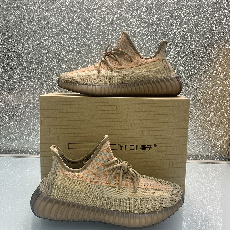 Putian Coco zapatos 2023 verano nuevo 350v2 volando tejido transpirable hombres y mujeres pareja zapatos palomitas zapatos para correr hombres