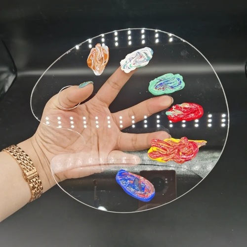 Acrylic transparent palette art student special oil painting palette painting tools foundation palette makeup board