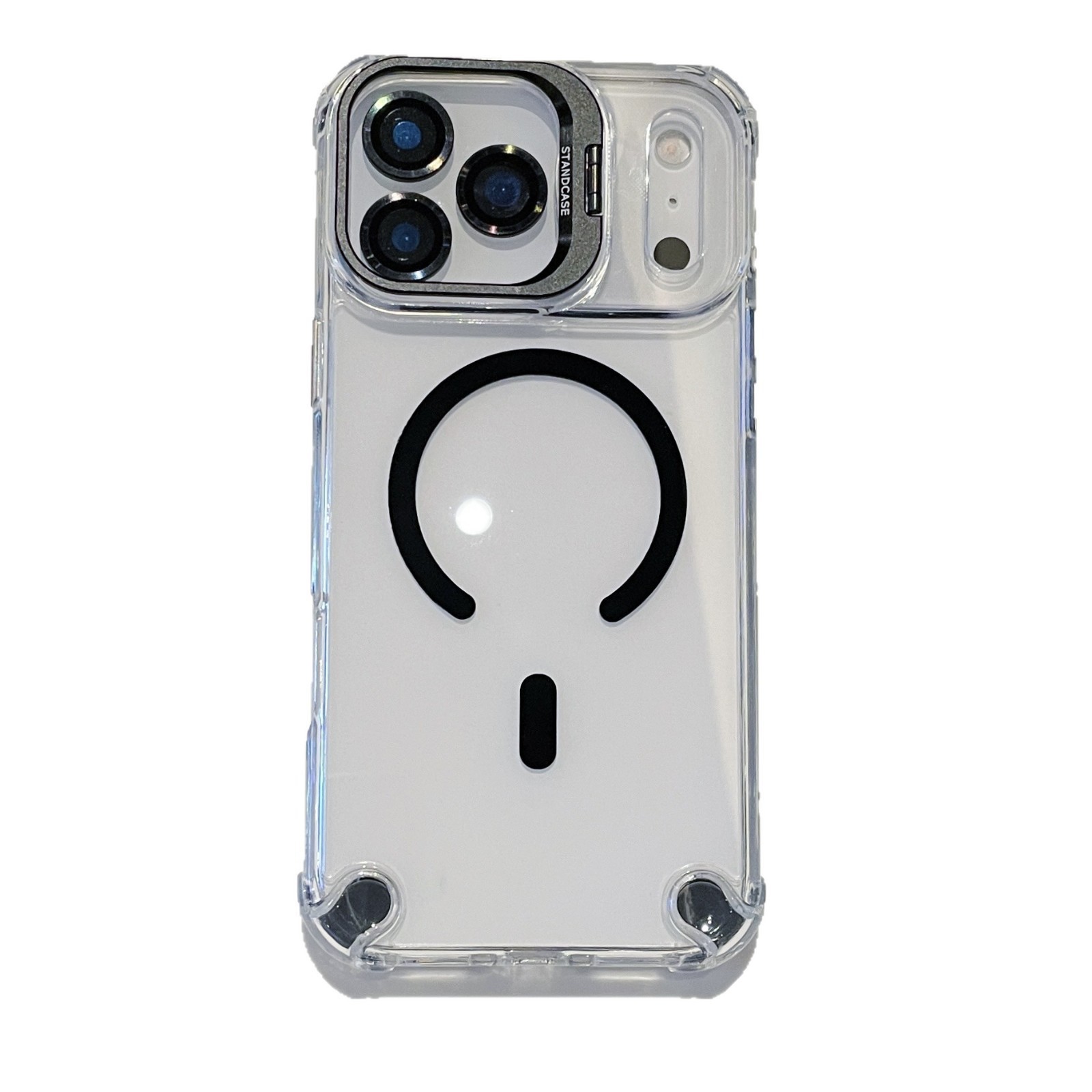 Nuevo soporte de lente para Apple 17 caso de succión magnética C boca transparente a prueba de caídas iPhone16 PRO caso
