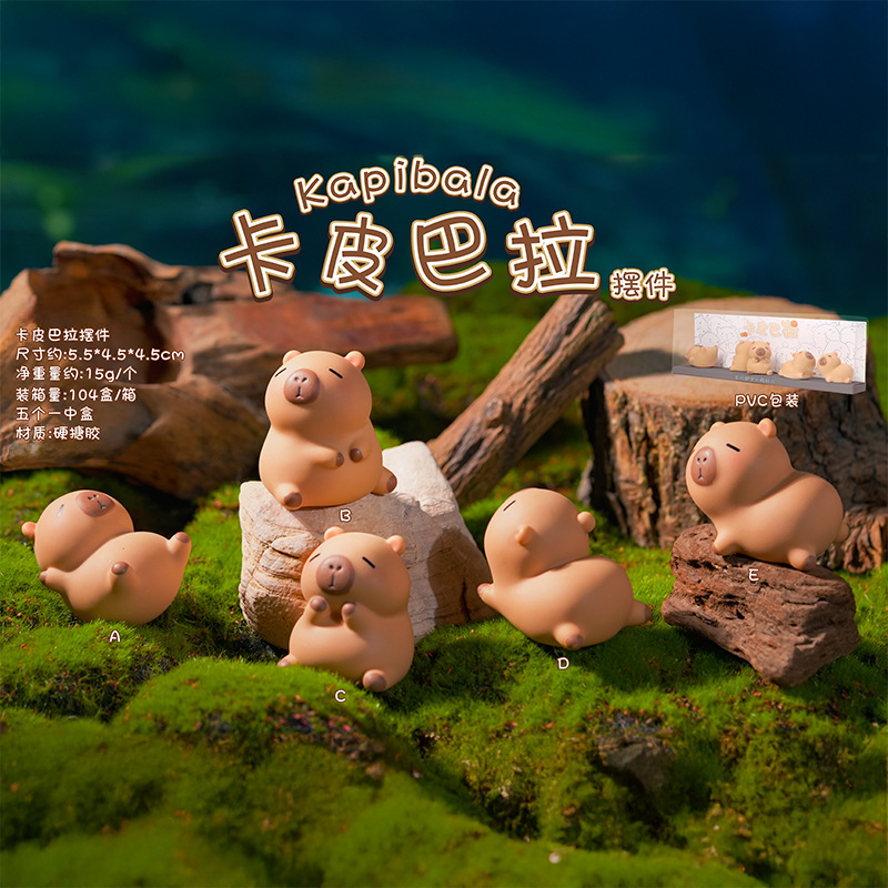 New Trendy Capybara Ornament Car Interior Decoration Gift for Friends Cute Factory Direct Sale Dropshipping