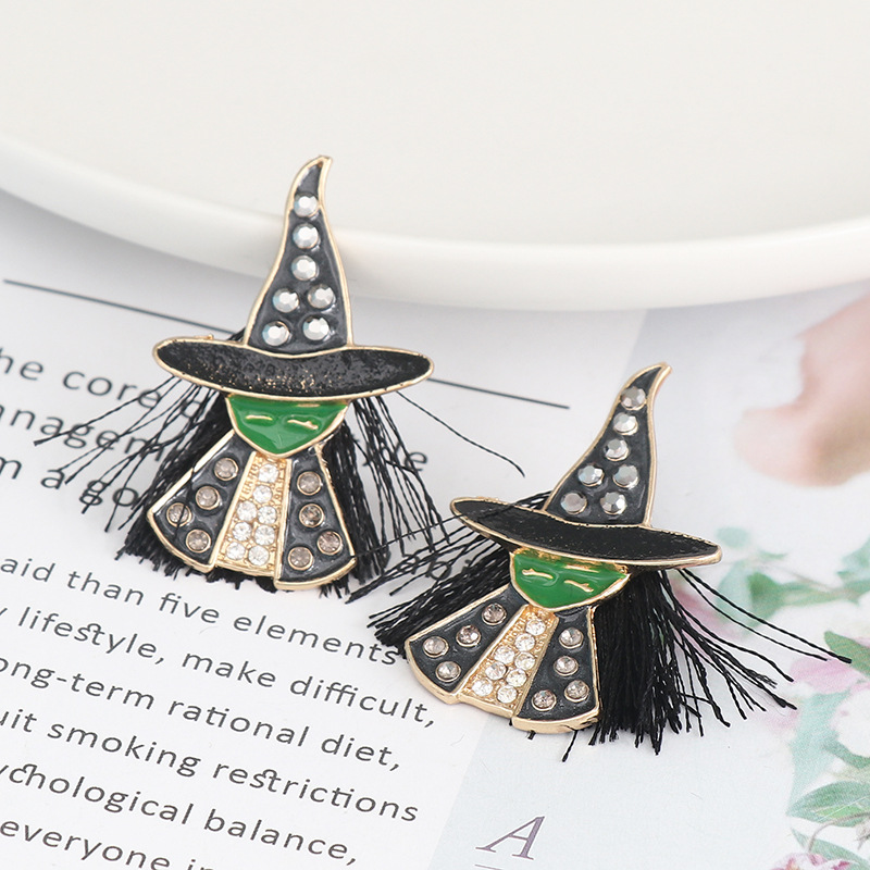 Fashion Cartoon Alloy Inlay Artificial Diamond Womenu0027S Ear Studs 1 Pair