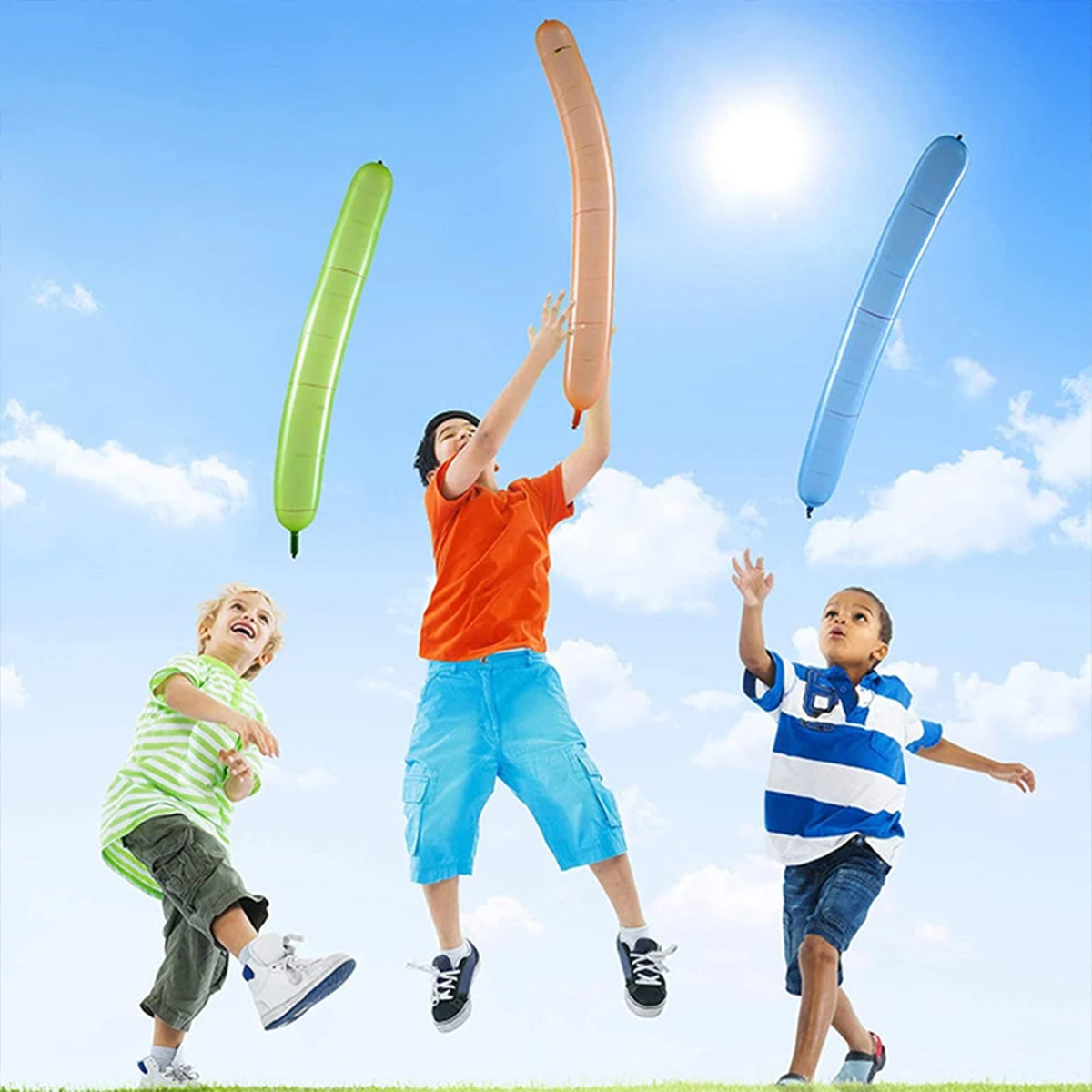 Los globos de cohetes volarán, se llamarán látex, bolas divertidas, colores mezclados, juguetes para niños, globos, artículos de decoración para fiestas navideñas