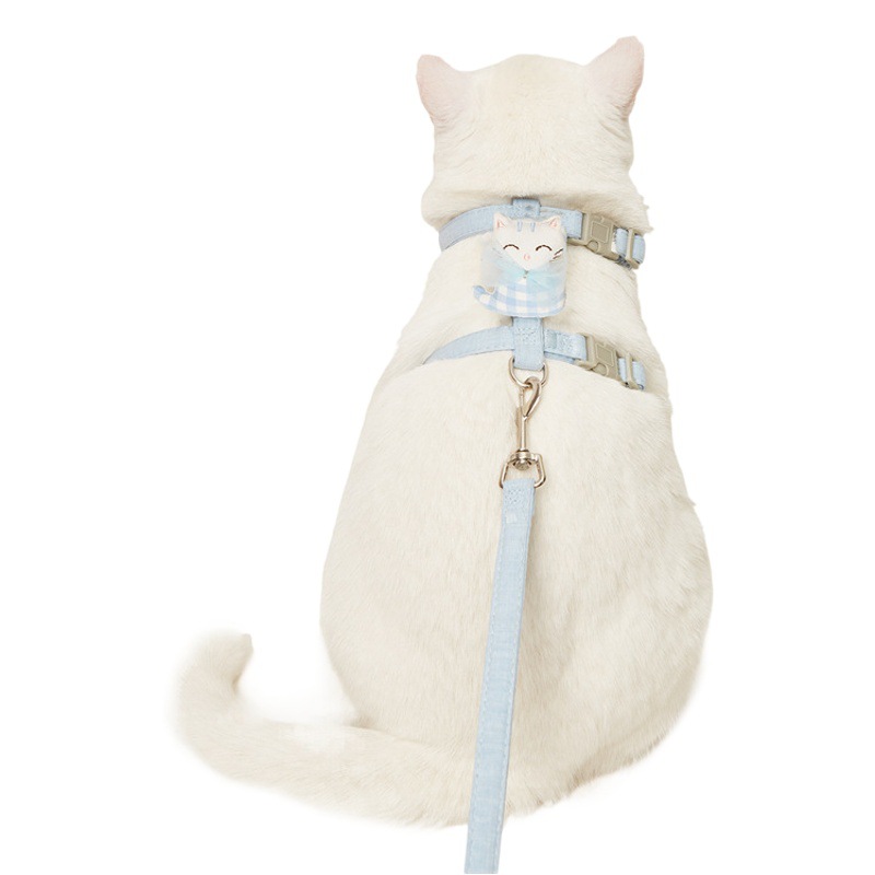 Transfronterizo nuevo gato cuerda de tracción en forma de I traje de correa de pecho ajustable anti-rotura gato cuerda de tracción al por mayor