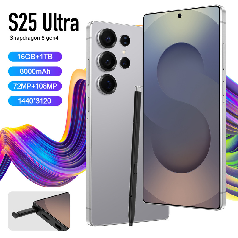 S25 Ultra Cross-border New in stock Built-in Pen High-end 4 64GB Android Global Edition Smartphone Factory