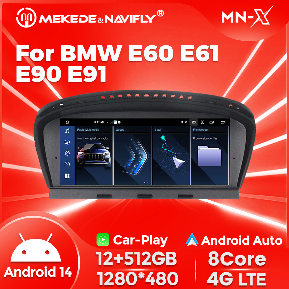 BMW E60 E90 E63 üçün 8.8 düymlük Android ekran və naviqasiya