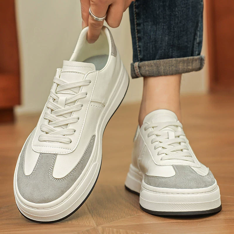 Мужские тренировочные кроссовки 2025: летние дышащие модные спортивные кроссовки, мужские повседневные туфли из мягкой кожи