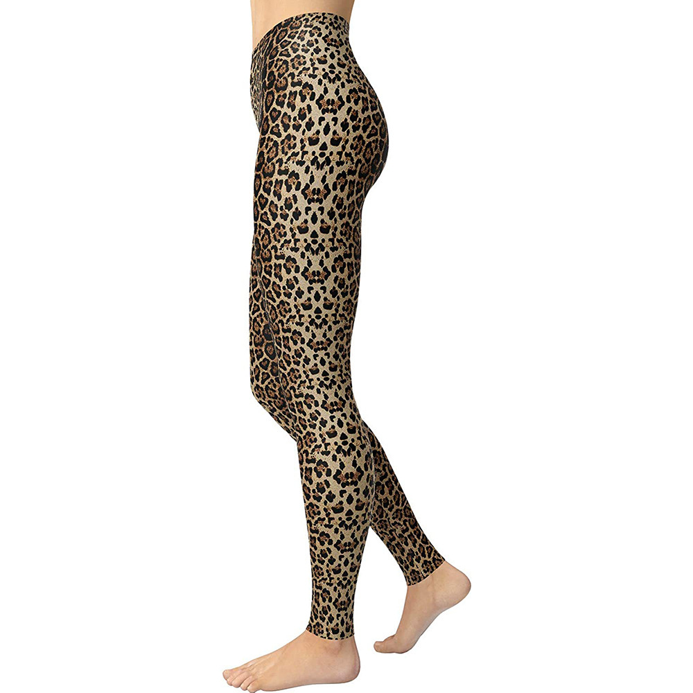 nihaostyle ropa al por mayor estampado de leopardo apretado estiramiento deportes yoga pantalones casuales NSYIC66816