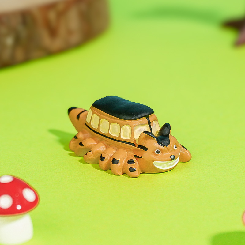 Resina decoración lindo Totoro coche nueva decoración acuario paisaje decoración pecera micro paisaje colgante