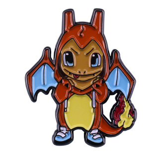 Cute fire breathing dragon badge Pokemon player gift