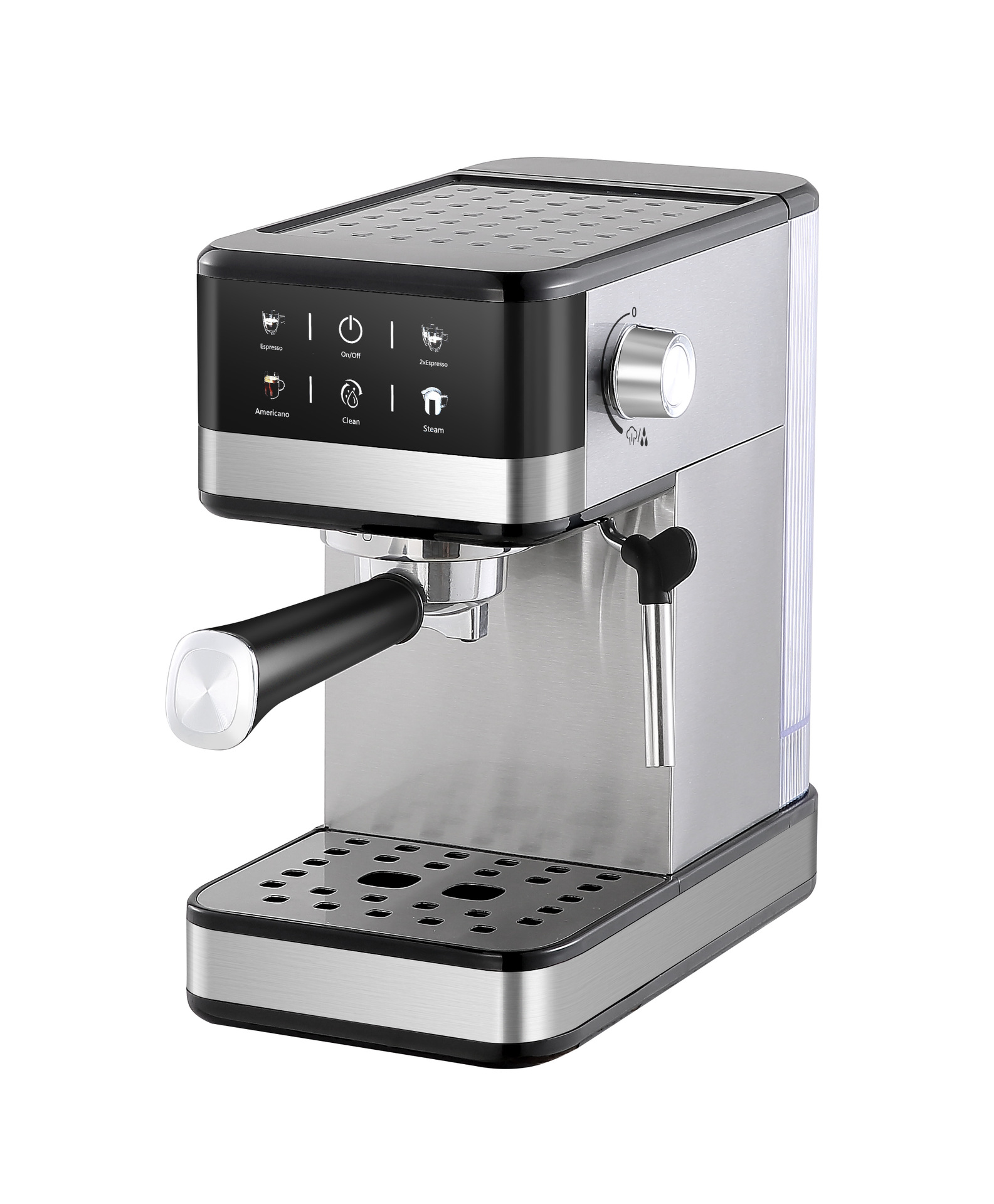 La fábrica produce cafeteras, extracción y concentración semiautomática a alta presión, para obtener muestras, etiquetas de enchufe de logotipo personalizadas.