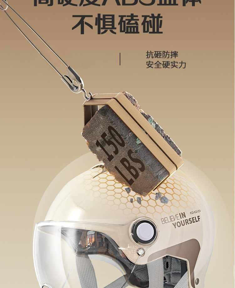 Imperial Wolf New GB 3C Certified Electric Car Helmet Women's Motorcycle Summer Half Helmet Men's Sunscreen Four Seasons Helmet
