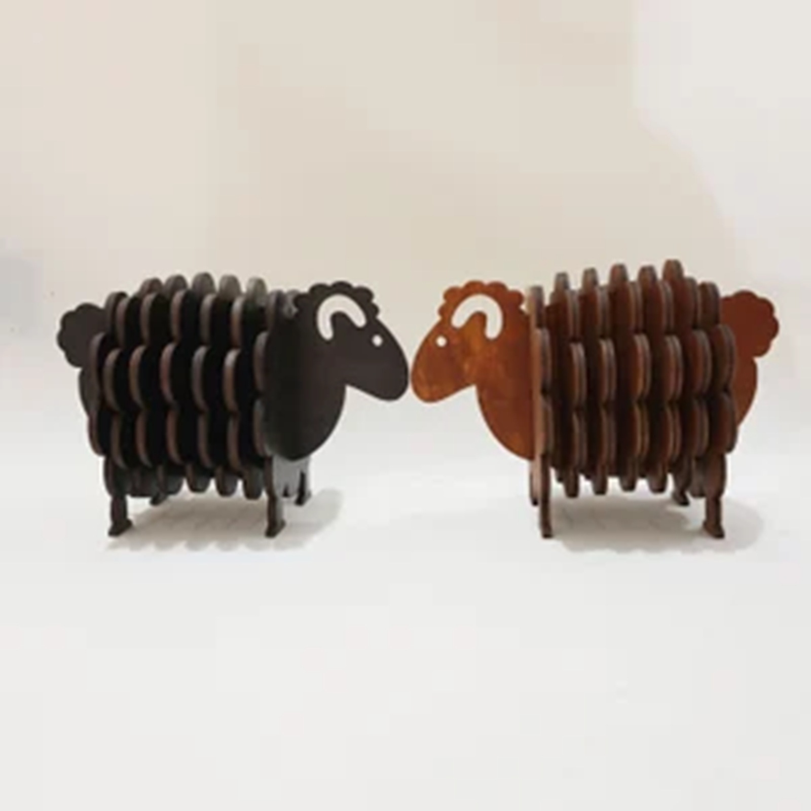 182g Weight Ornaments, coaster Home Textiles & Decor Type 1 Piece Quantity Daily Occasion Wood Material Sheep Pattern Cute Style Cute Sheep Wood Ornaments Coaster Artificial Decorations 6