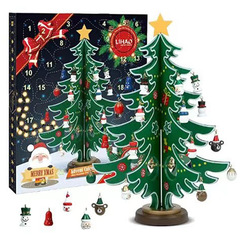 24日カウントダウンブラインドボックスクリスマスプレゼントブラインドボックスおもちゃdiyクリスマスツリーペンダントプレゼントクリスマス工芸品