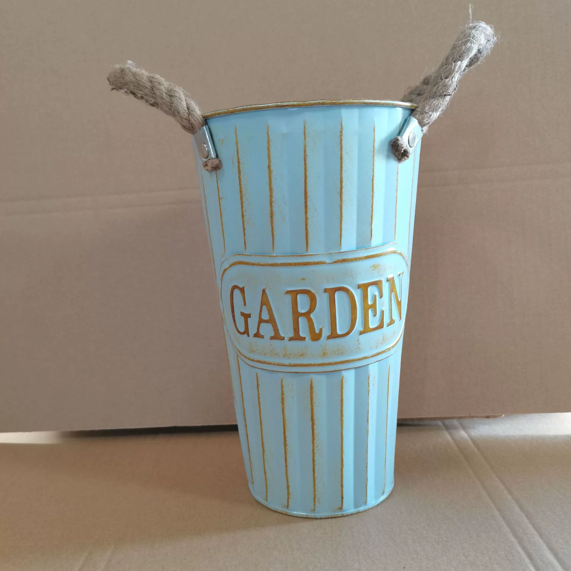 Железное ведро для цветов, американская пастораль, водонепроницаемая и устойчивая к ржавчине железная ваза, цветочный магазин, сушеные цветы, большое ведро для цветов, цветочная композиция, трубка