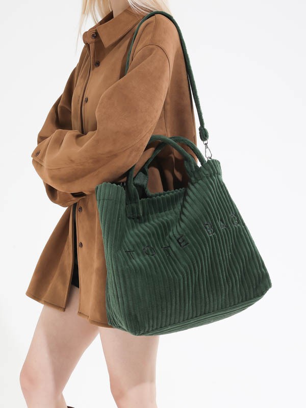 Bolso de hombro de gran capacidad para mujeres nuevas moda transfronteriza de moda de estilo universal bolso de viaje de lana nicho letras bolso de mano