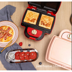 Hot-Selling Breakfast Machine Non-Stick Replaceable Baking Pan Sandwich Waffle Machine Multi-Function Sandwich Machine Light Food Machine
