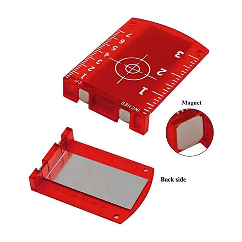 Objetivo de nivel láser magnético infrarrojo etiqueta de la pared pegatina instrumento de tierra objetivo reflector objetivo de nivel láser