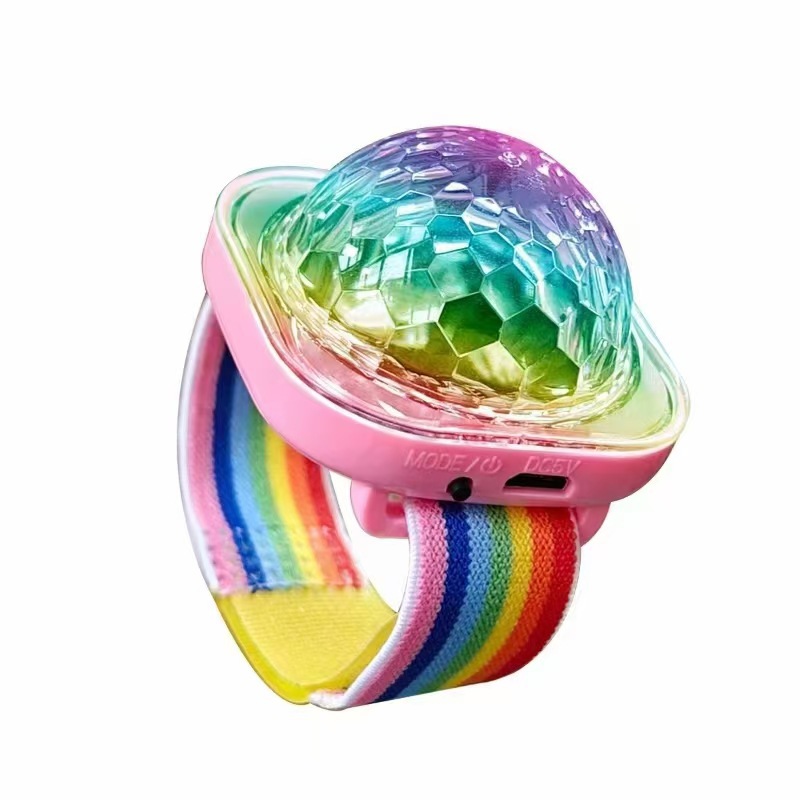 Exquisita pulsera USB lámpara de succión de coche BOLA MÁGICA lámpara de escenario colorido puede usar lámpara de reloj