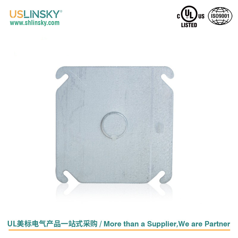 UL认证美标接线盒金属工业风八角盒美规分线盒复古开关盖板4402F