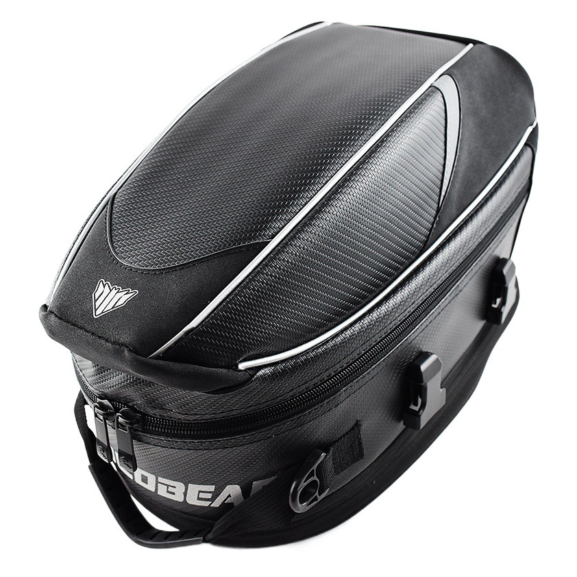 New motorcycle tail bag multi-functional outdoor riding equipment back seat bag large capacity helmet bag a generation of hair