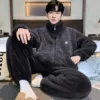 24-KS17 dark gray snowflake velvet K mark men