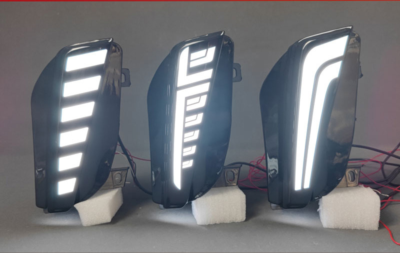 Suitable for 11-13 Models of Toyota Prius Front Fog Lights Modified to Led Daytime Running Lights Prius+Drl Dedicated Front Bumper Lights