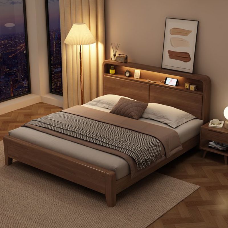 Cama de madera sólida nórdica de madera sólida pura moderna simple 1.2m 1.8m doble 1.5 dormitorio principal cama de matrimonio económica
