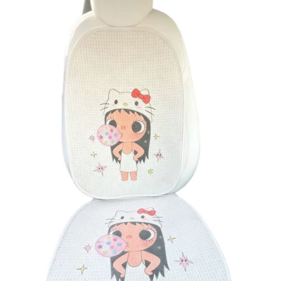 Cartoon Q-Style Beautiful Girl Breathable Seat cushion, seat cover