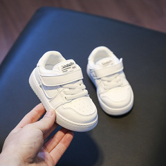 Spring and Autumn New Children's White Shoes Baby First Steps Shoes Girls Soft Bottom Casual Single Shoes Boys Sports Slippers Anti-slip