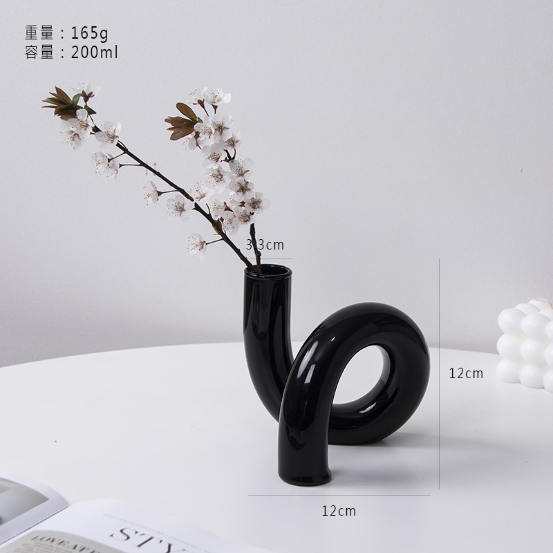 Flores de vidrio de forma diferente de color ornamentos de estilo nórdico irregular arreglos florales creativos para el hogar ornamentos de flor de sala de estar