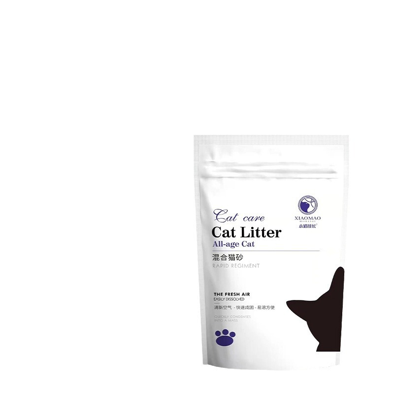 小猫班长5号混合猫砂一袋2kg结团除臭低尘现货一件代发|undefined