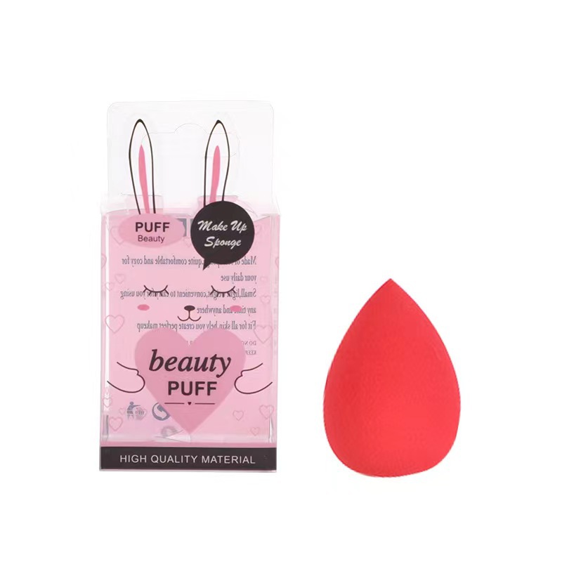 Huevo de maquillaje en polvo soplo húmedo y seco de doble uso Gourd oblicuo corte gota de agua huevo de belleza se hacen más grandes cuando se exponen al agua huevo de maquillaje al por mayor image 7