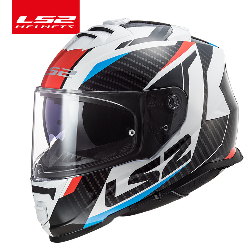 LS2 casco de la motocicleta anti-niebla casco completo hombres y mujeres doble lente motocicleta corriendo casco 3C certificación Four Seasons universal FF800