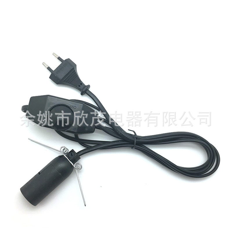 欧洲50米延长线欧规两插电源线欧式PVC源线欧标三芯插头插座