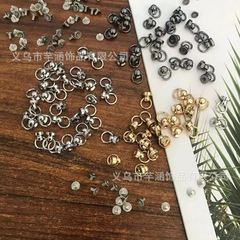 和尚頭奶嘴釘帶圈環diy手機殼通用螺絲釘箱包配飾防刮貼打孔工具