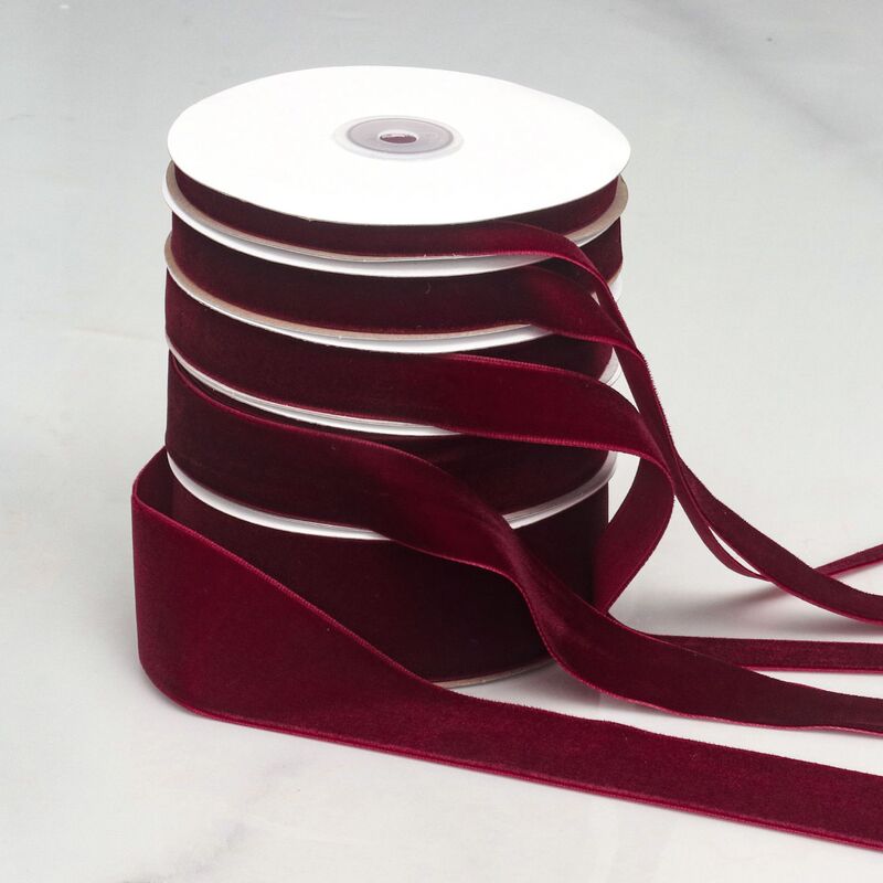 Christmas Wine Red Single-Sided Velvet Velvet Ribbon DIY Handmade Bow Ribbon Bouquet Packaging Gift Velvet Ribbon Christmas Wine Red Single-Sided Velvet Velvet Ribbon DIY Handmade Bow Ribbon Bouquet Packaging Gift Velvet Ribbon