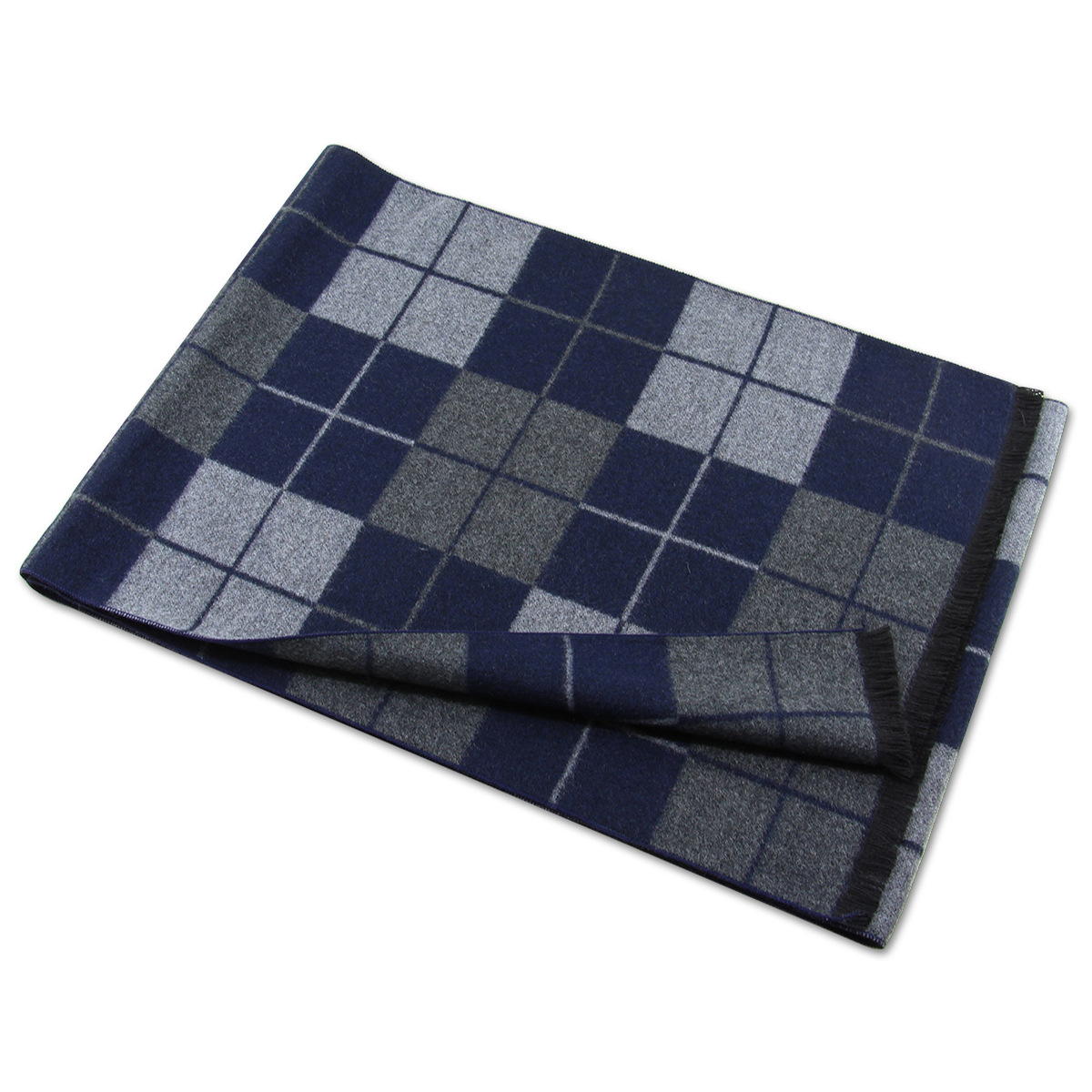 Sciarpa a quadri uomo sciarpa invernale calda business moda_voghion.com