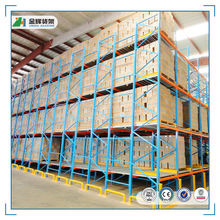 定制重型重力式托盘货架 滚筒轨道自滑存储货架 多层大型工业货架