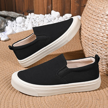 厚底乐福鞋女2025春秋新款百搭时尚休闲一脚蹬浅口单鞋大码豆豆鞋