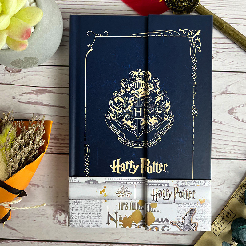Authentic Harry Potter Notebook, Hardcover Diary, College-Themed Notebook, Student Retro Christmas Gift