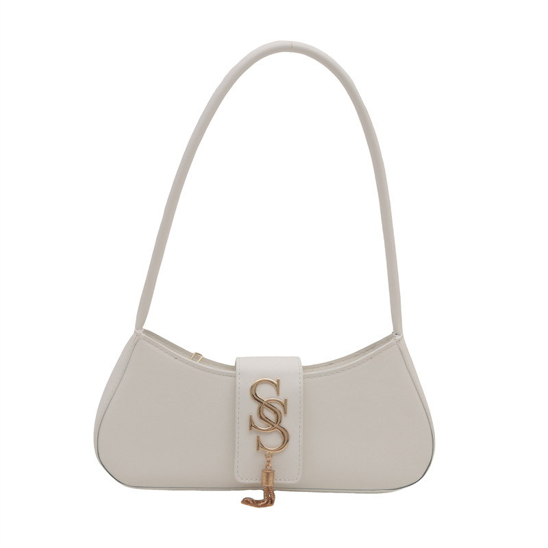 Bolsas populares de este año para mujeres 2024, nueva moda de moda, bolsas de hombro de textura extranjera, bolsas de brazo de viaje.