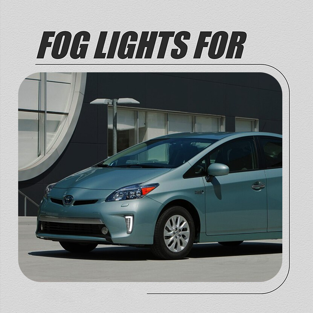 Aplicable a Toyota 12 / 13 / 14 Prius conjunto de lámpara de niebla delantera modificado LED luz de conducción diurna luz parachoques