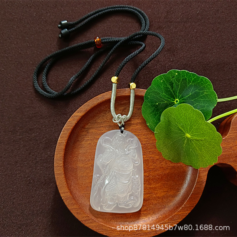 검은색 밧줄이 달린 관공 브랜드(48*32mm)