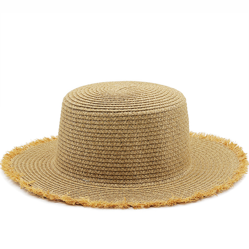 Fashion Foldable Summer Beach Hat Sun Protection Outdoor Straw Hat Wholesale display picture 2